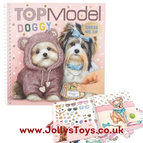 Top Model Dress Up Doggy Sticker Book